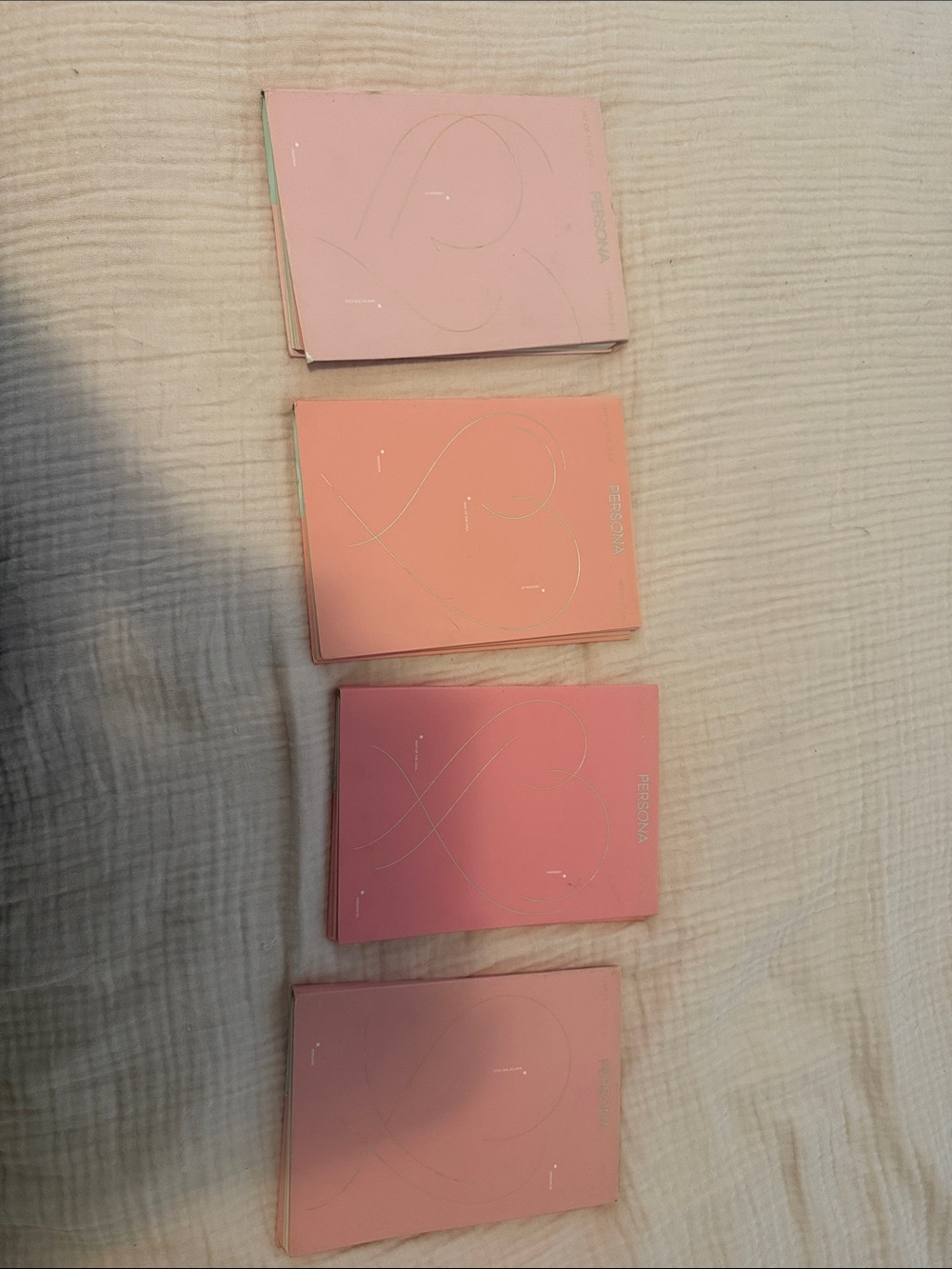 BTS - Map of the Soul: Persona (Pink) CD Album Full Set With PhotoCards